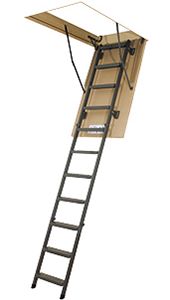 metal attic ladder